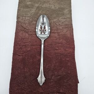 Wallace French Regent 18/8 Stainless - Slotted Serving Spoon - Vintage